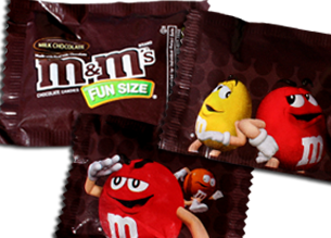 3/4-Oz M&M give-aways